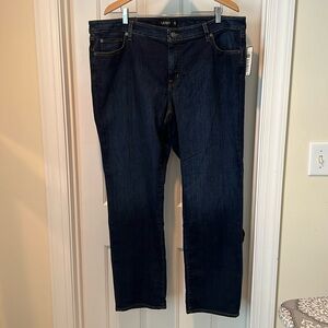 Ralph Lauren Woman Mid-rise Straight Leg Jean